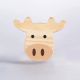 Handcrafted Pine Wood Hippo Knob